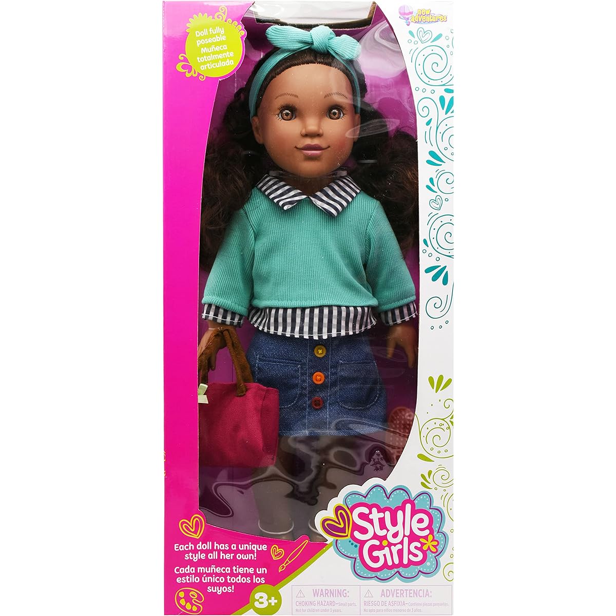 Adventures Soraya Style Girls 18 Inch Doll Outfit, Multicolor