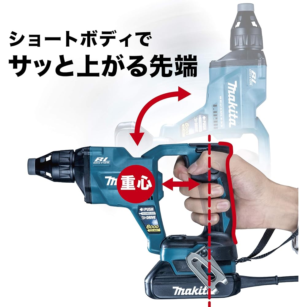 Makita Rechargeable Screwdriver 18V Battery/Charger/Case Sold Separately FS600DZ