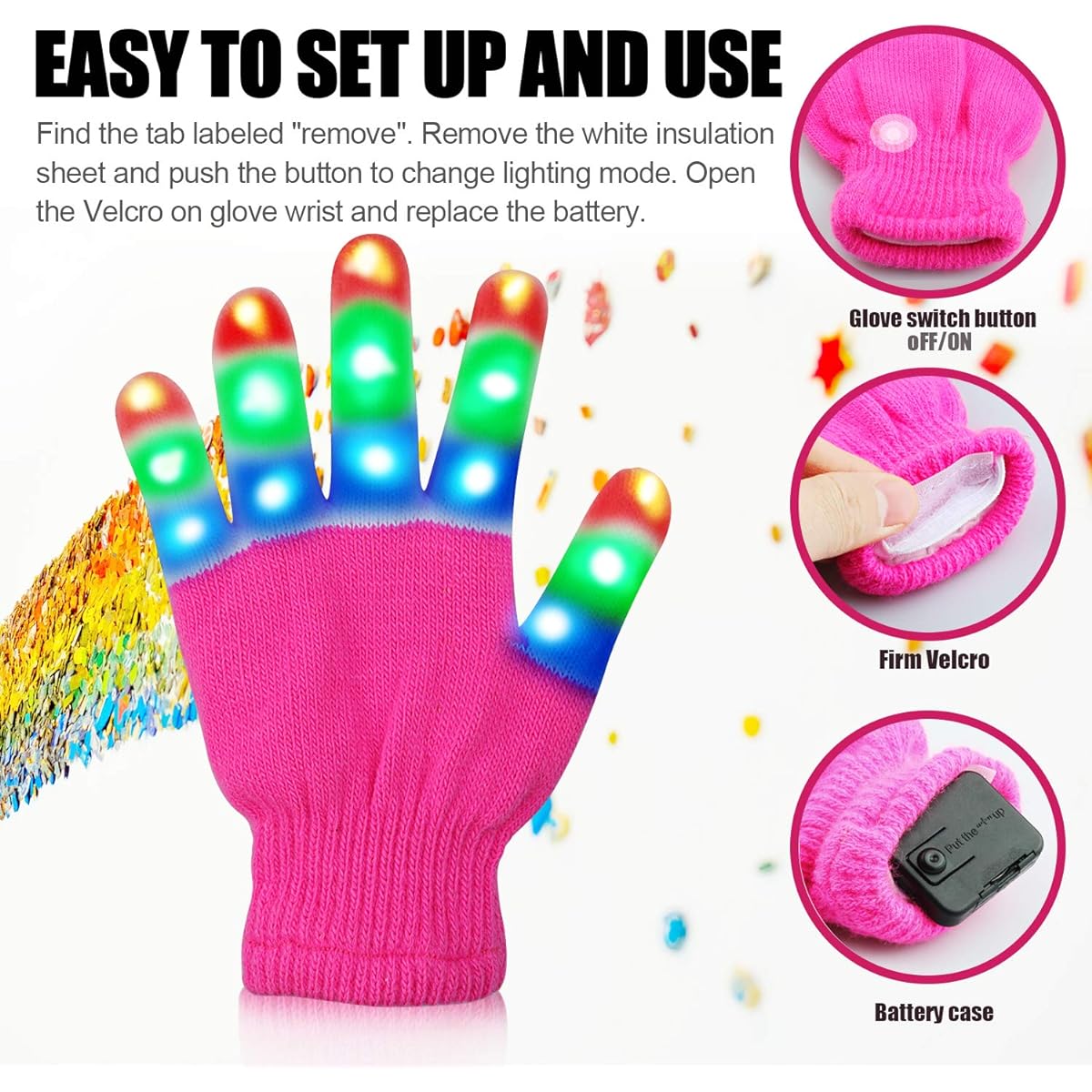 Viposoon LED Globes Christmas Gifts for Kids, Gifts for 4 5 6 7 8 9 10 Year Old Girls, Birthday Gifts for 5-14 Year Old Girls, Gifts for 3-12 Year Old Girls - Pink