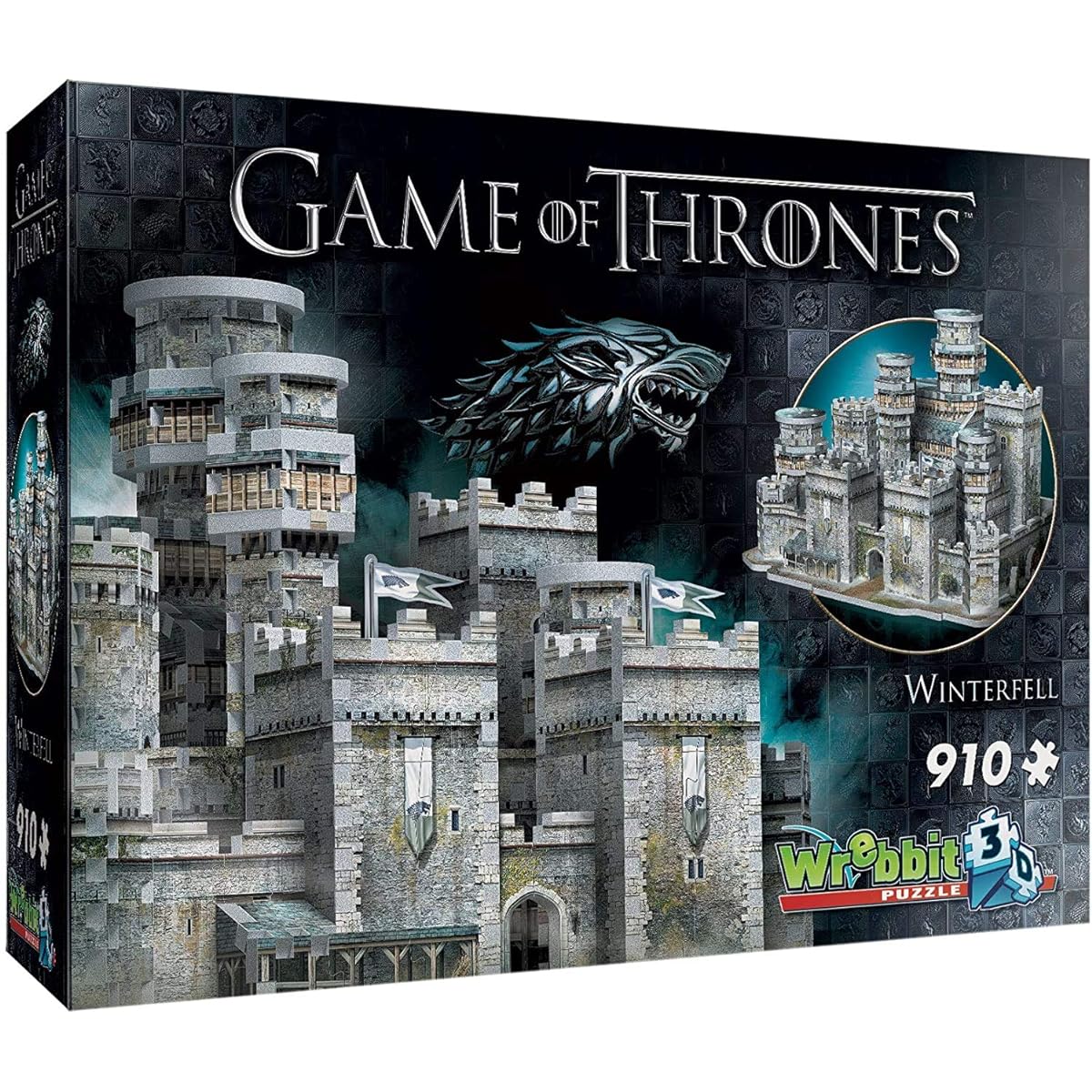 Winterfell - Game of Thrones. Puzzle 910 Teile: 3D-PUZZLE