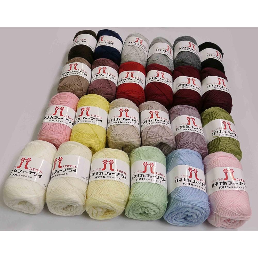 Hamanaka Fourply Wool Yarn Medium Fine col.302 Cream Type 50g Approx. 205m 10 Ball Set 0051