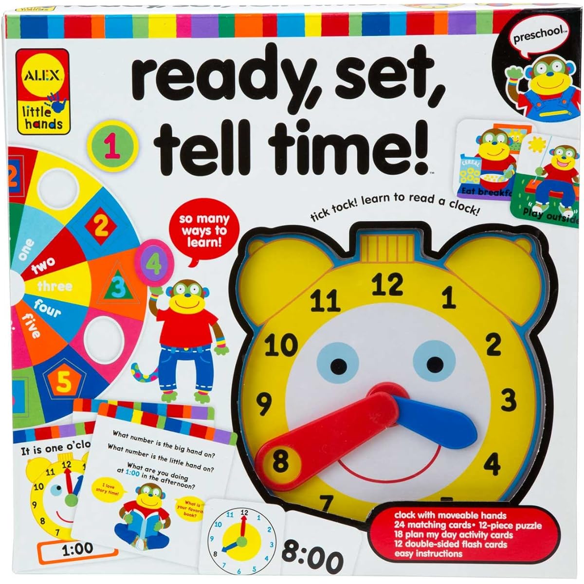 Alex Toys Little Hands Ready Set Tell Time