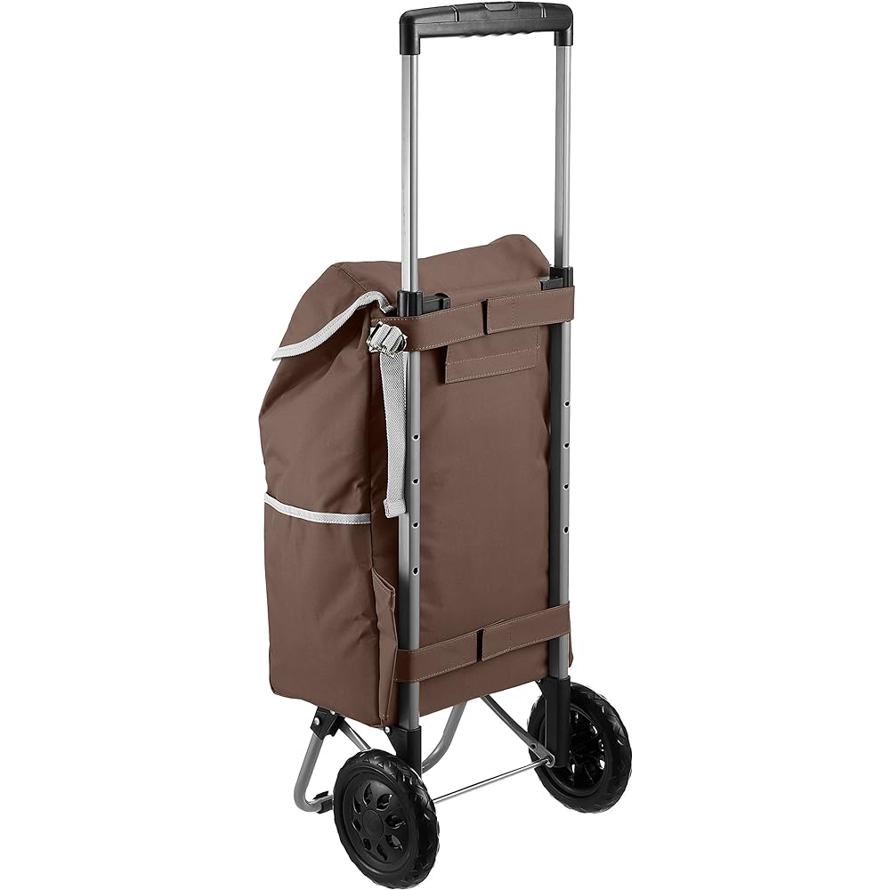 [ADI] Shopping Carry with Cooling Function, Removable, Foldable, 27L, 51 cm, 2.1 kg, Brown