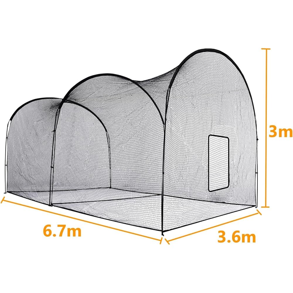 Kapler Batting Gauge Baseball Batting Gauge 6.7x3.5x3m Large Batting Gauge with Carry Bag Outdoor Practice