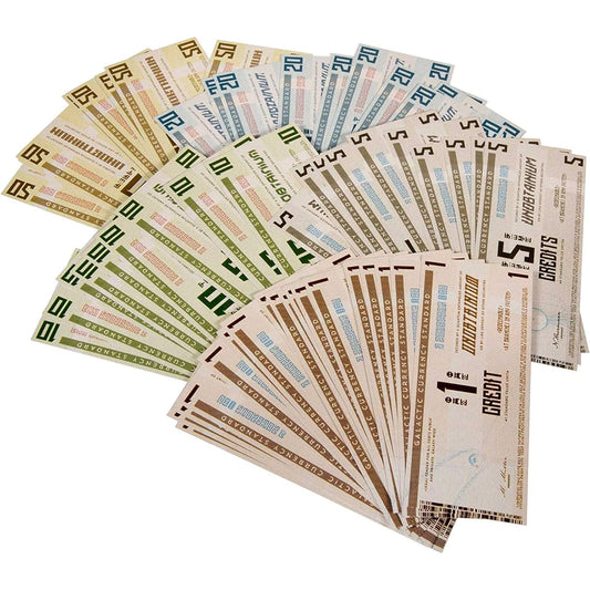 The Broken Token Paper Game Money - Jump into Space