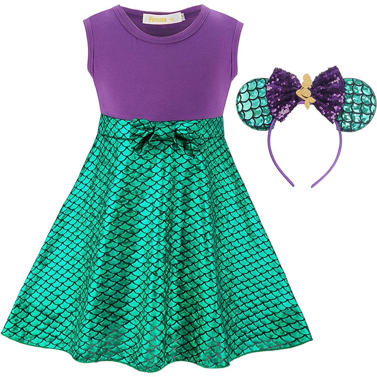 FUNNA Princess Costume Short Dress for Toddler Girls