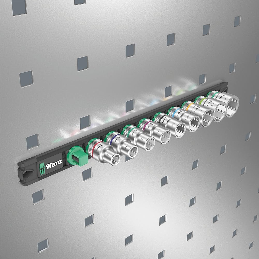 Wera 05005480001 | Zyklop Socket Rail C Imperial 1 Black Magnetic Drive 13mm 9 Pieces [Regular Japanese Import]