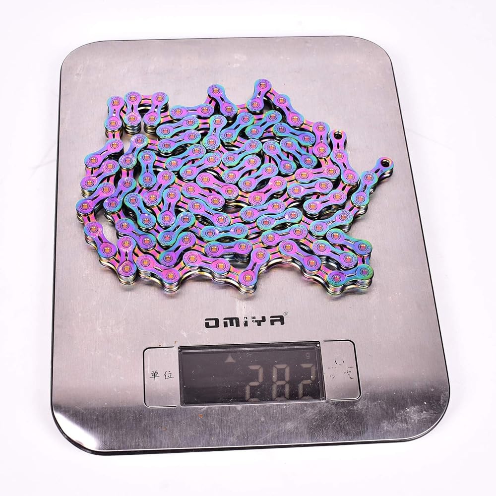SUMC SX9EL 116 Links with Missing Link 9 Speed Chain 1/2" 11/128" Rainbow