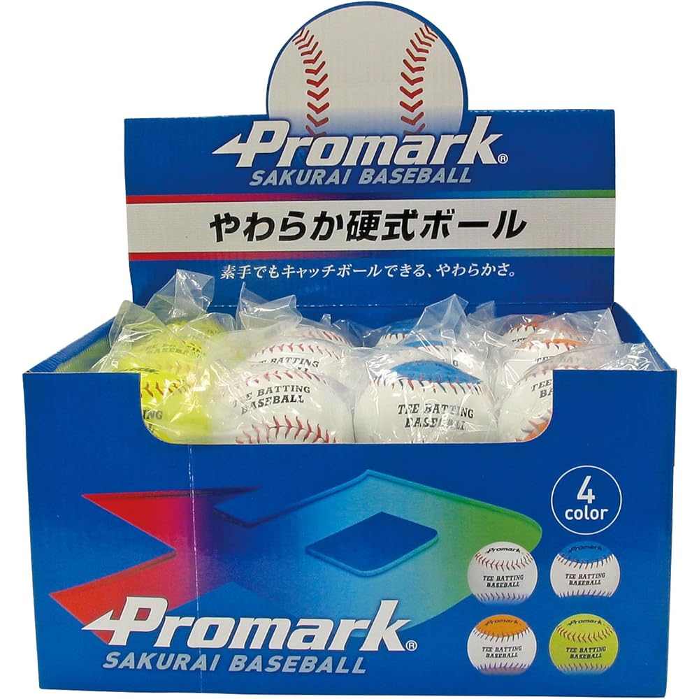 SAKURAI [Sakurai Trading] Promark Baseball Hardball Soft Ball Hardball 24 Pieces BOX LB-1324N