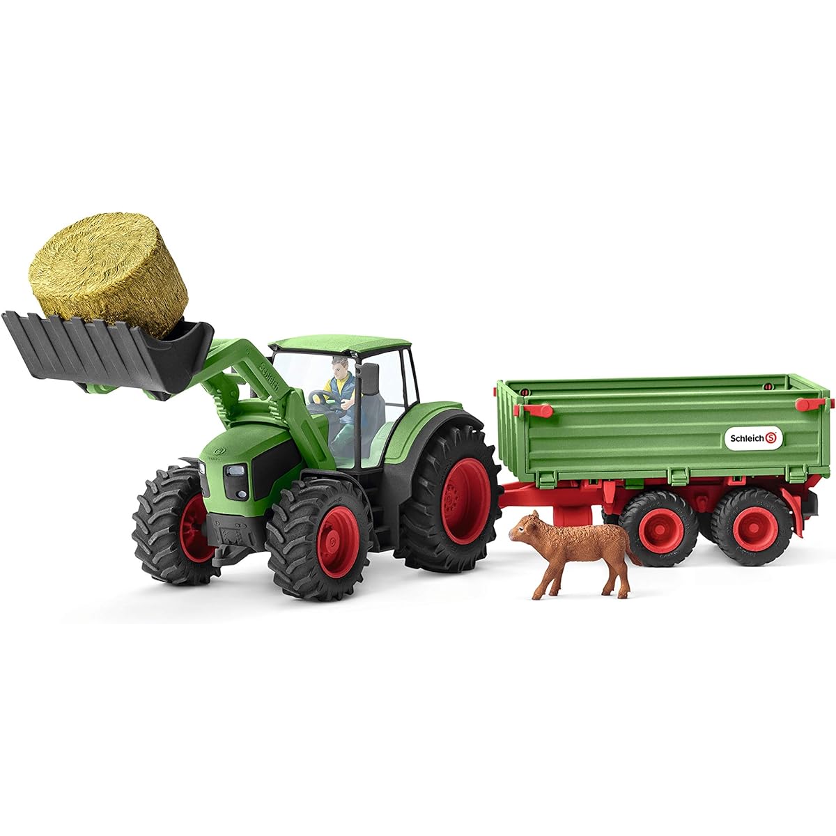 Schleich Farm World Tractor and Trailer Figure 42379