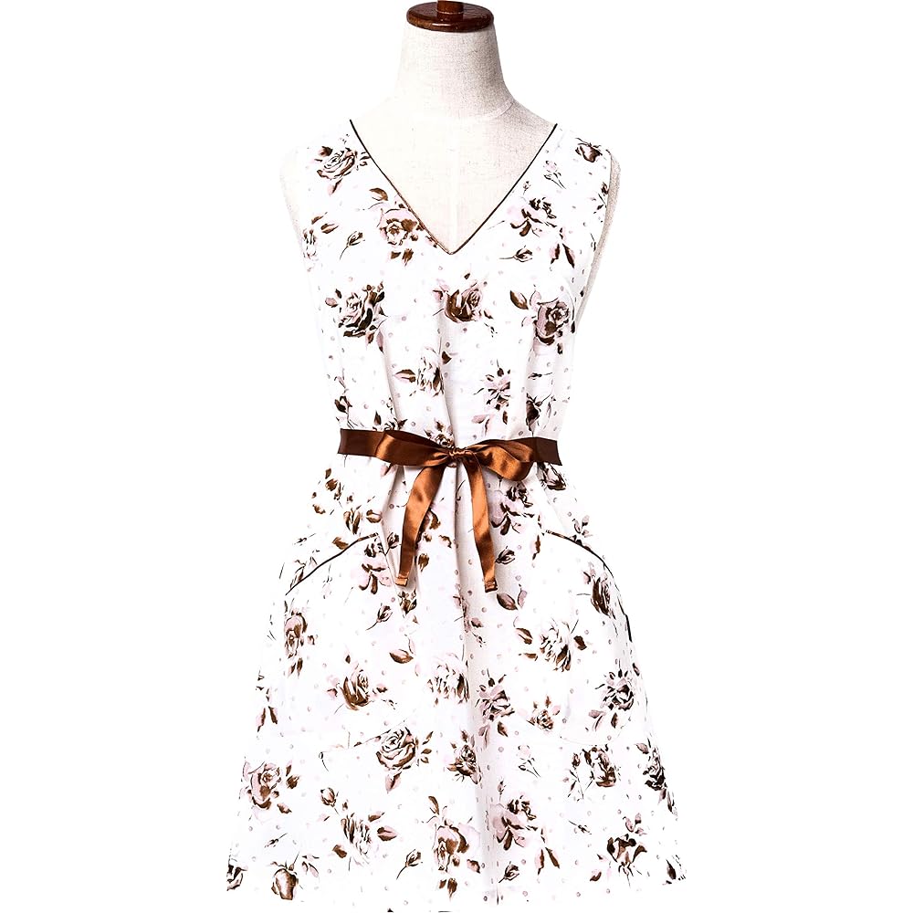 [isso ecco] Isso Ecco Apron Dress Dot Rose Free Size Made in Japan