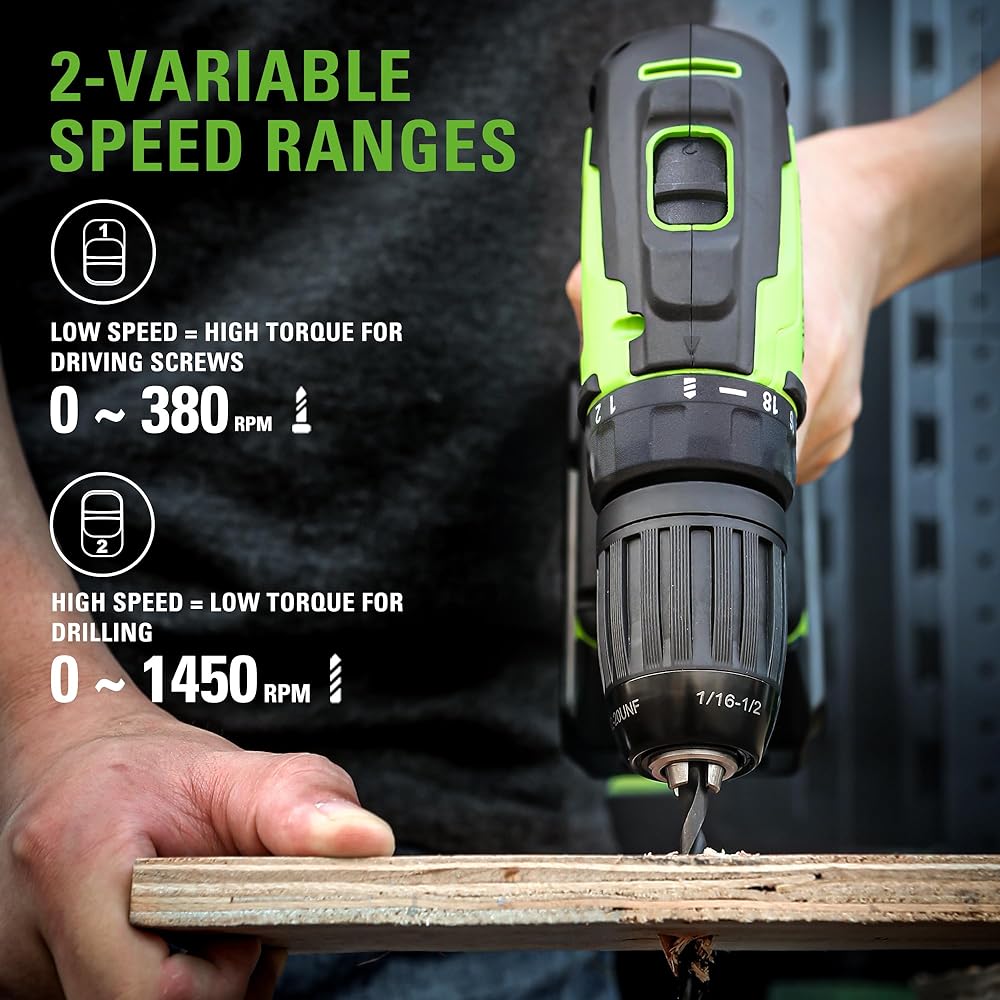 Greenworks 24V Drill Driver/Driver Drill Equipped with High Efficiency Brushless Motor 2Ah USB Battery + Charger Included [Regular Japanese Import Product]
