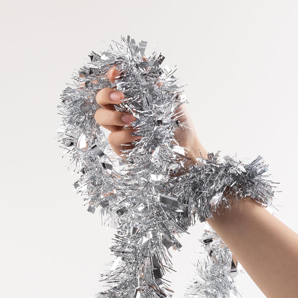 Tinsel Garland 26.2ft Birthday/Wedding/Festival/Halloween/Christmas/Christmas/Glitter Garland for All Seasons/Indoor/Outdoor/Home Party Decoration (Tinsel 5)