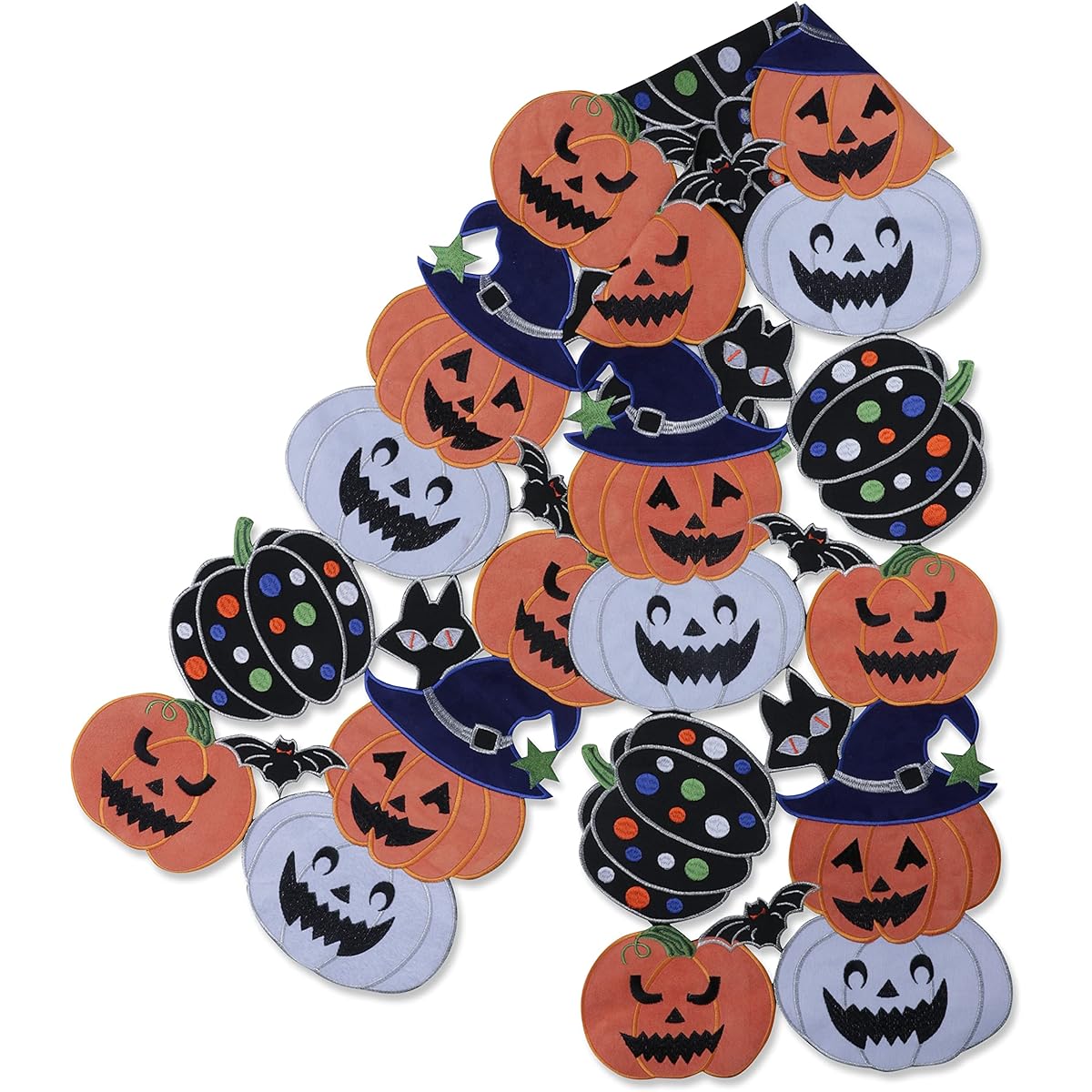 Pillow Perfect Indoor Halloween Party Table Runner 69" x 14" Black