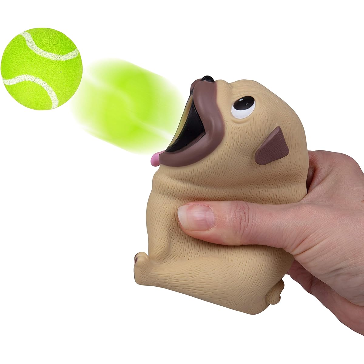 Hog Wild Pug Popper Toy - Pop Foam Balls up to 20 Feet - Includes 6 Balls - Ages 4+