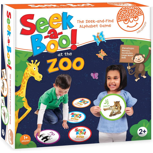 MindWare Seek-a-Boo! at The Zoo Alphabet Game – Seek&Find Alphabet Game – Ages 2-6