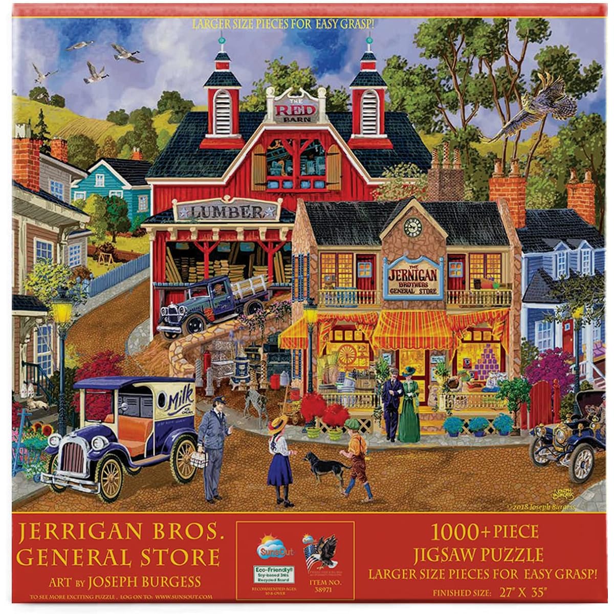 Jerrigan Bros General Store (Large Piece) 1000 pc Jigsaw Puzzle by SunsOut - Large oversized easy to grasp puzzle pieces