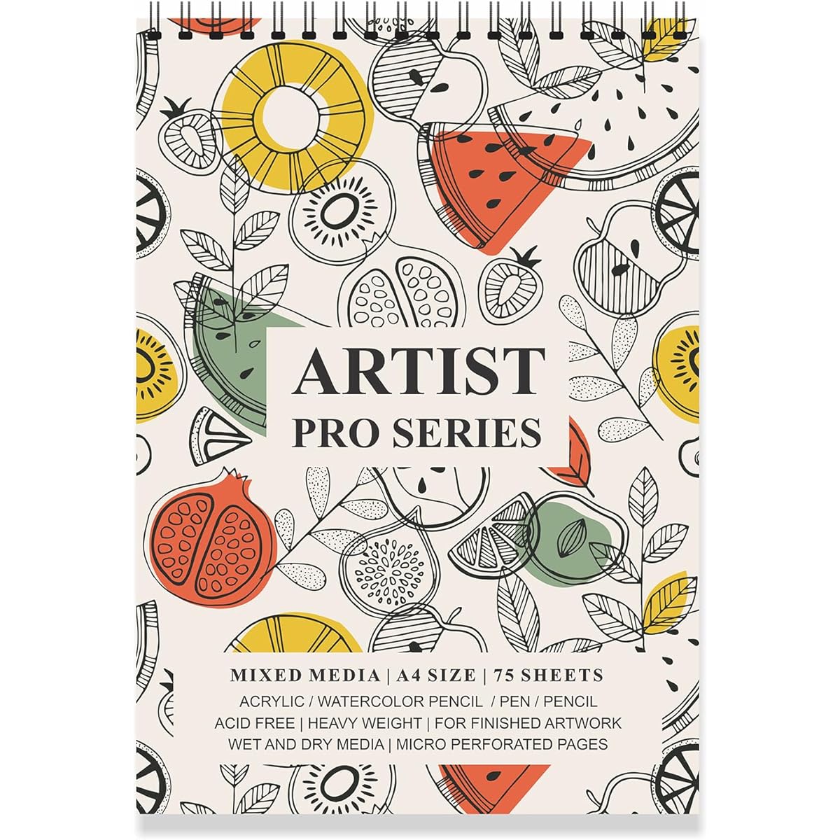 Paper Plane Design Spiral Bound Artist Sketch Drawing Book A4 Size 100 Pages 160GSM