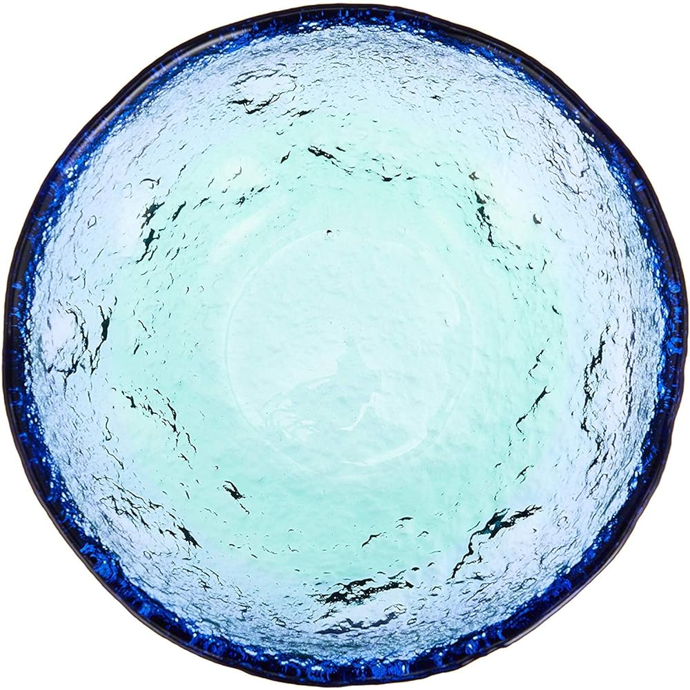 Toyo Sasaki Glass Small Bowl, Coral Sea, Made in Japan, Set of 5, Blue/Green, Approx. φ13.5 x 5cm WA3303