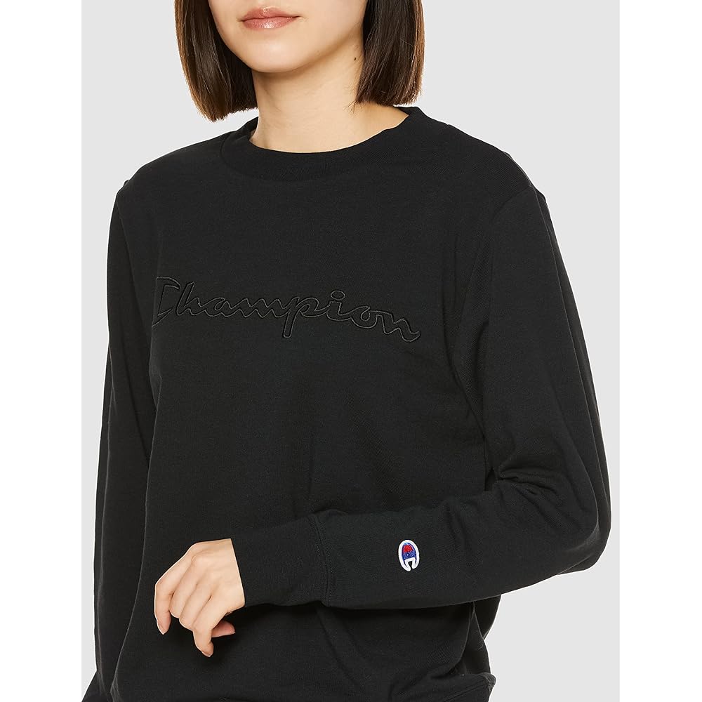 [Champion] Sweatshirt, Long Sleeve, Stretch, Lightweight, Quick Drying, UV Protection, Script Logo TECH WEAVE(R) Terry Mock Neck Sweatshirt, Women's Sports, CW-XS001