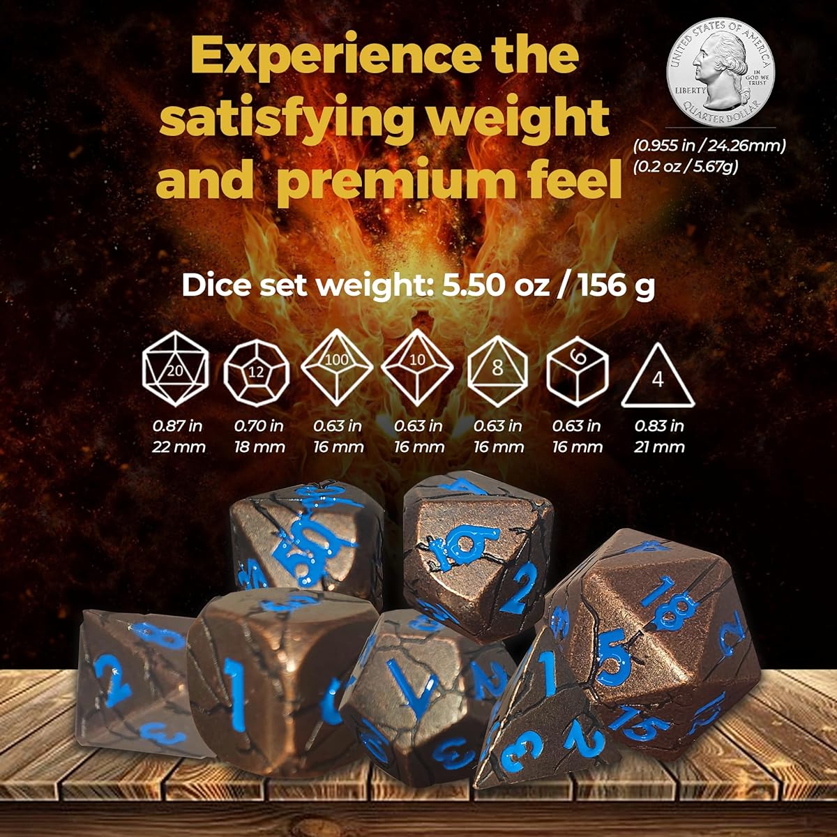 MASTER OF DICES Dnd Dice Set Dice Dice Set Dnd Dice Metal Dnd Dice Dnd Accessories D&D Dungeons and Dragon Dice D20 Dice Polyhedral Dice Set Dice Role Playing Dice