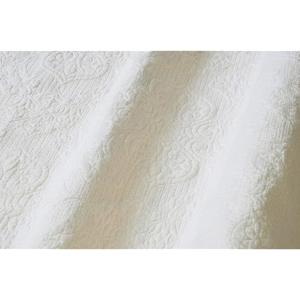 100% cotton washable quilt multi-cover MINT (Ivory, 190X240)