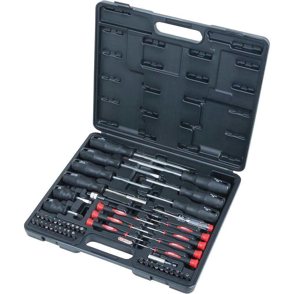 KS TOOLS ERGOTORQUE screwdriver and bit set 50 pcs 911.2150