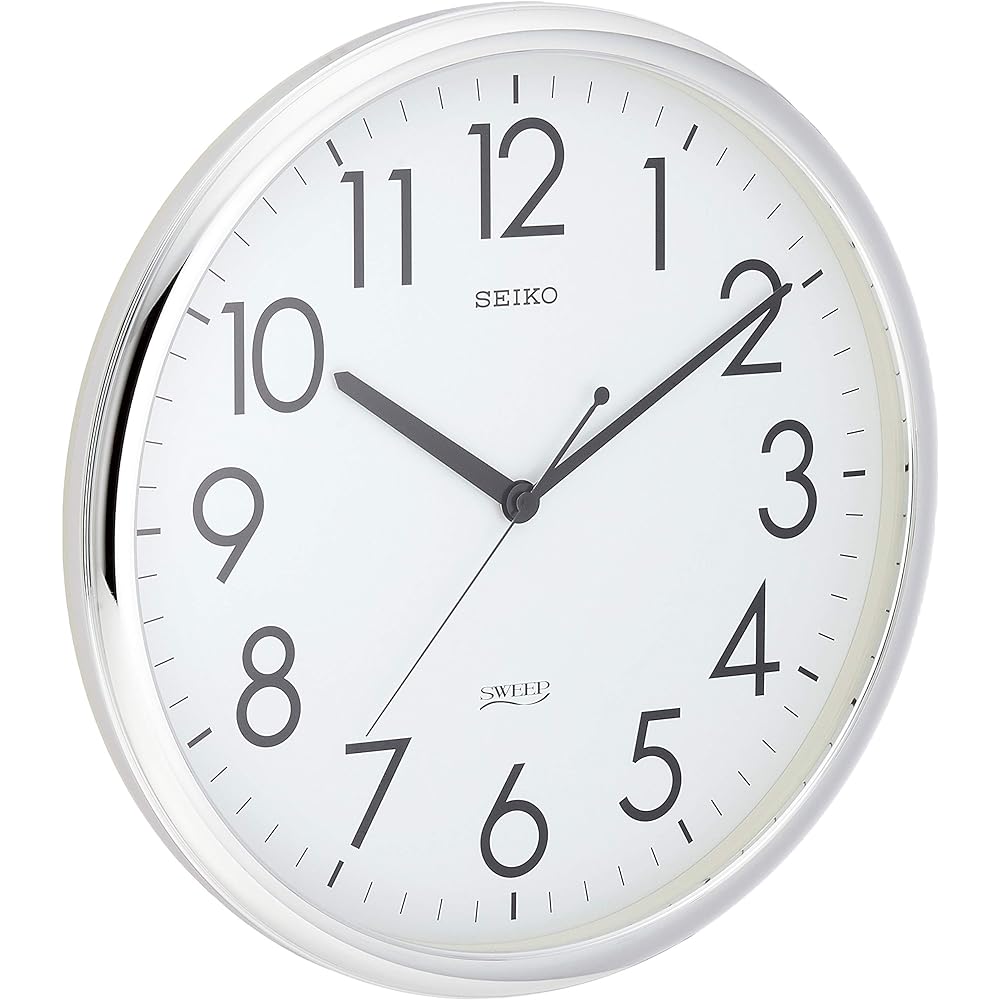 Seiko clock wall clock analog office type silver KH220A SEIKO