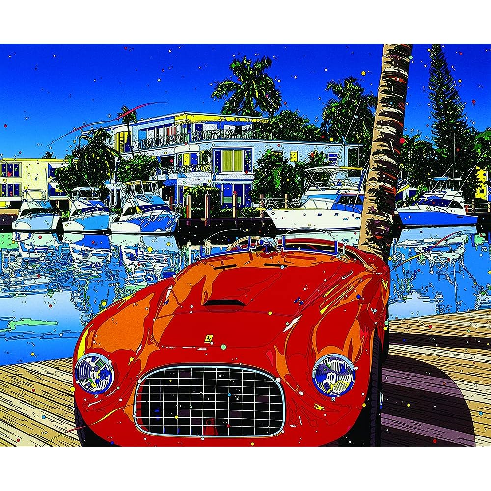 Hideto Suzuki ◆ [Passing Through Miami] ◆ Art print ◆ Framed