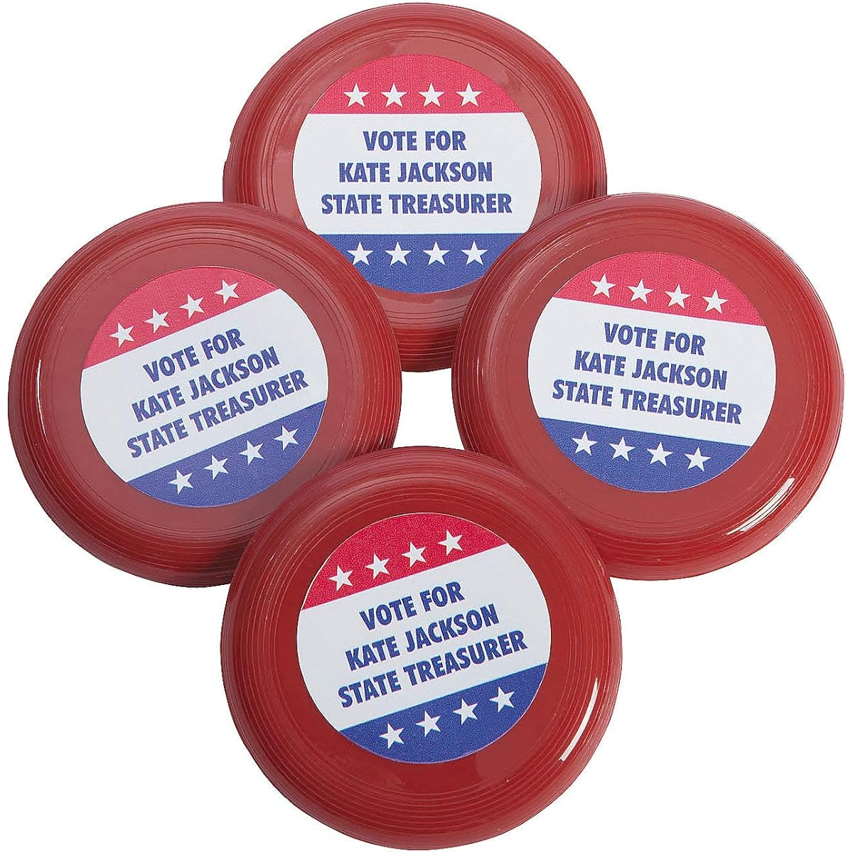 Fun Express Patriotic Mini Flying Disc (6dz) for 4th of July - Flying Discs & Kites - 72 Pieces