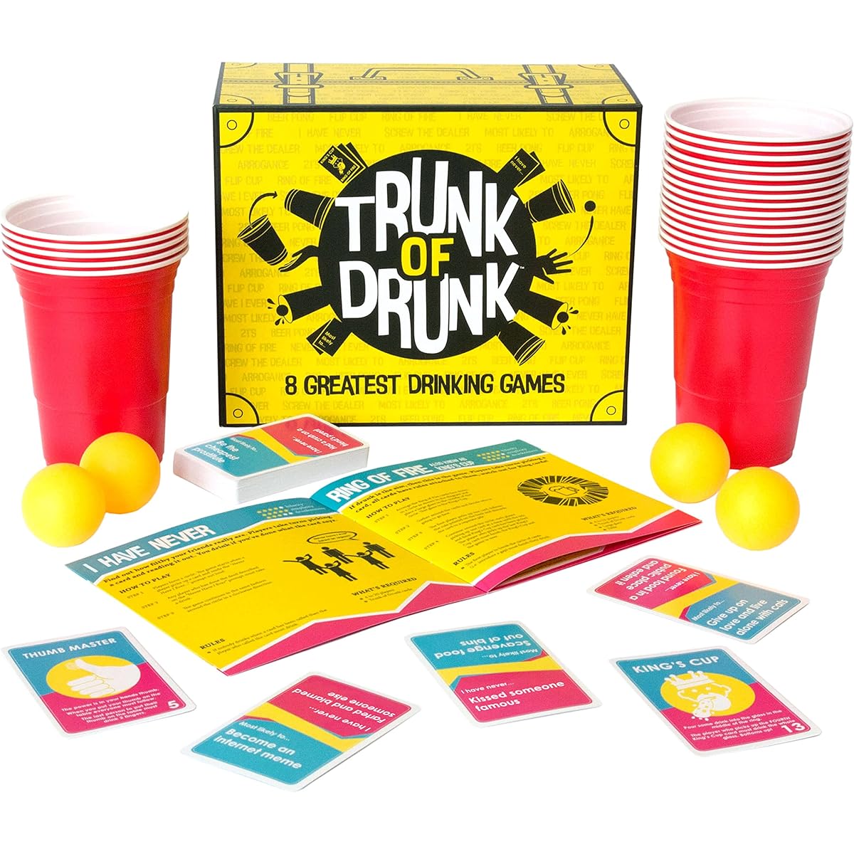 Trunk of Drunk - 8 Greatest Drinking Games (Beer Pong, Ring of Fire, Never Have I Ever and more)