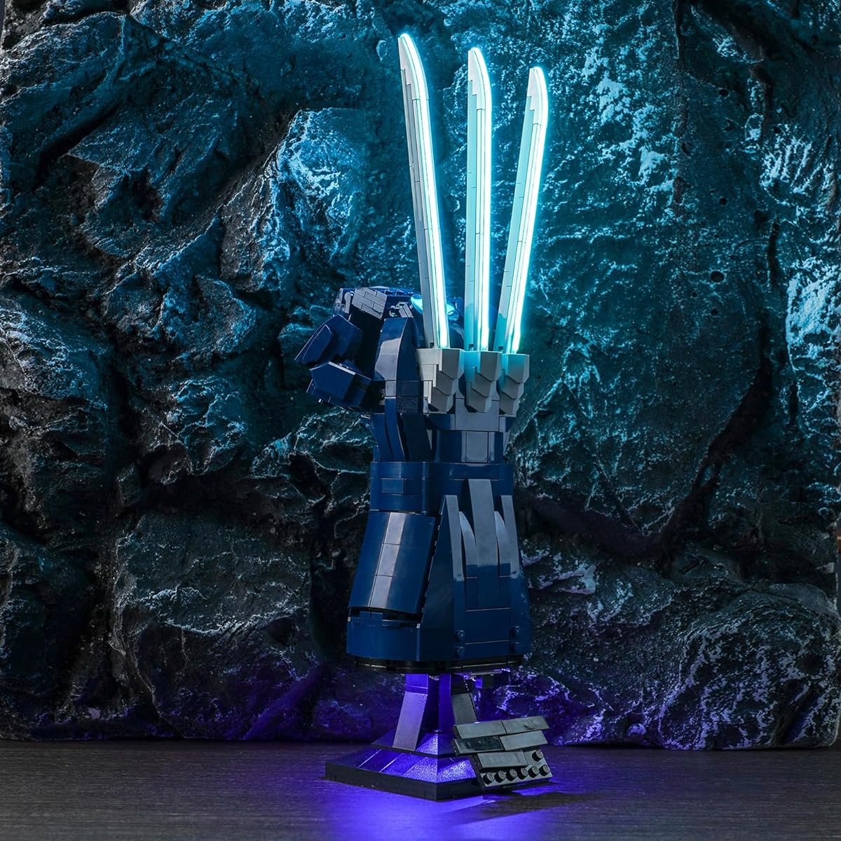 LocoLee LED Light Kit for Lego Wolverine Adamantium Claws 76250 Upgraded Lighting Control Creative Lighting Set Accessories Compatible with Lego 76250 Building Set (Lights Only, No Model)