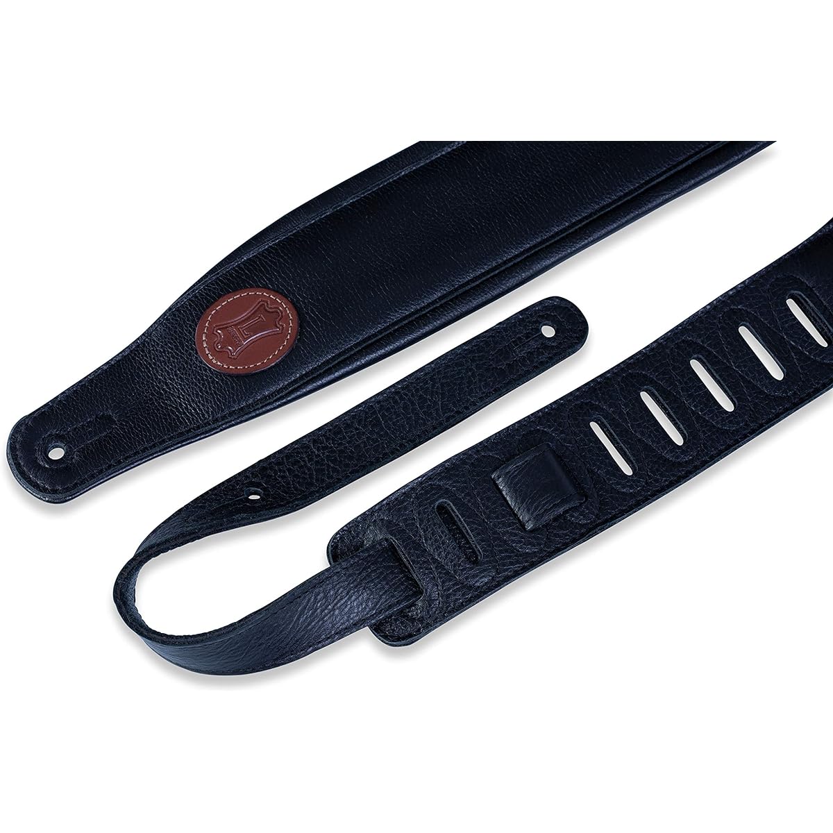 Levy's Leathers Garment Leather Guitar Strap Extra-Long MSS2-XL-BLK