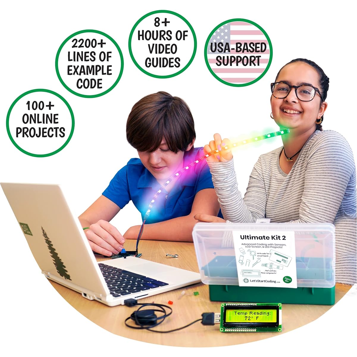 Ultimate Coding Kit for Kids Ages 8-15 (Classic Package) | 100+ Free Code & STEM Projects | Girls & Boys Learn STEM Hands-On | Great Gift