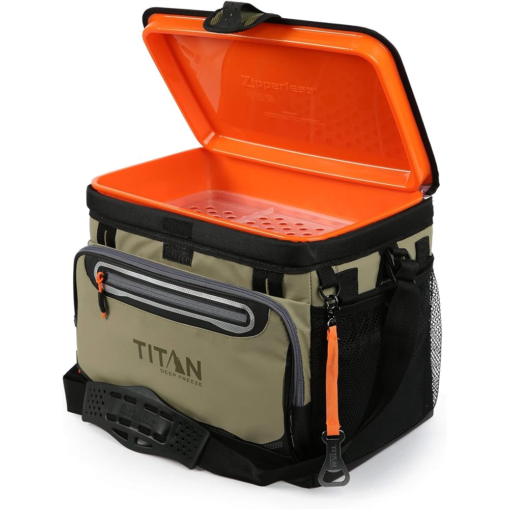 Titan Cooler Box Deep Freeze 16L 30 Can Moss