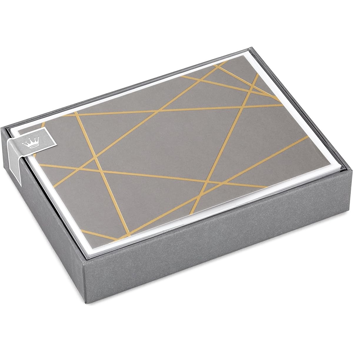 Hallmark Blank Cards Gold Foil Line (10 Cards with Envelopes)