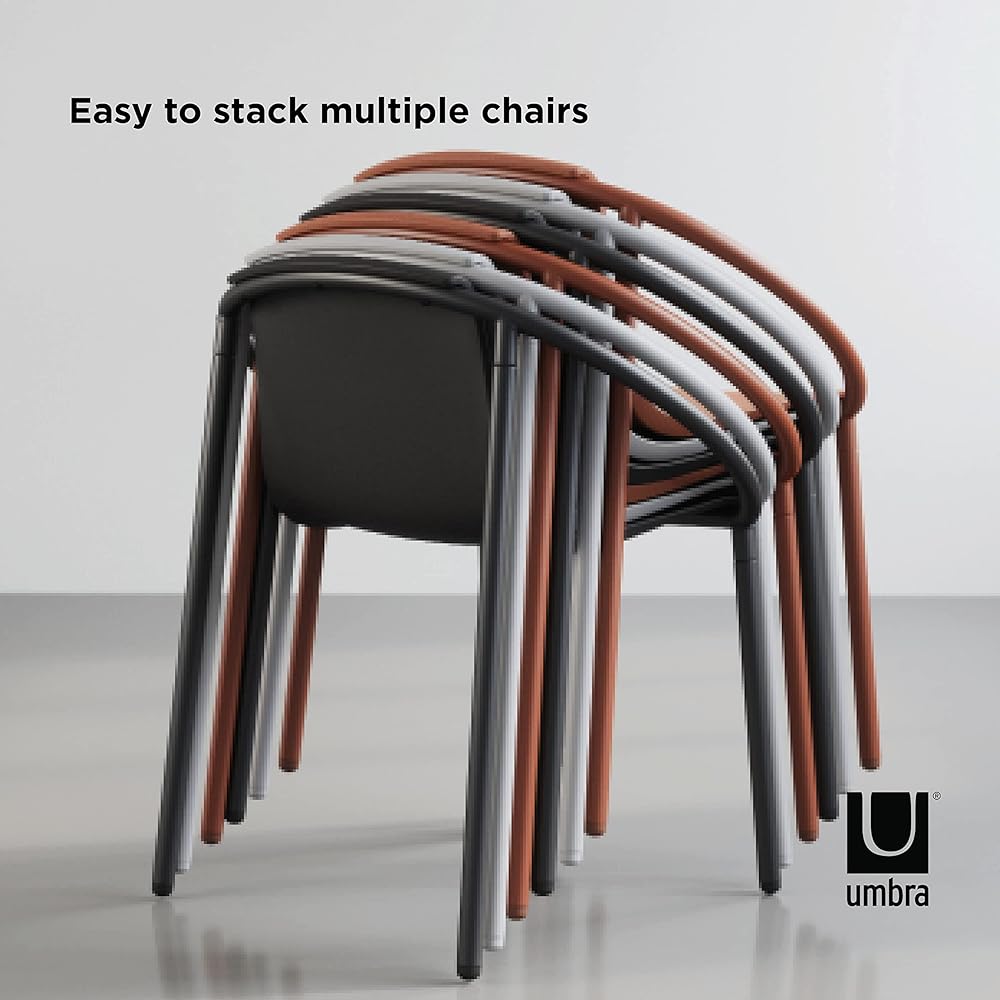 umbra chair design chair stacking chair gray width 55x depth 64x height 74cm RINGO 21018223918