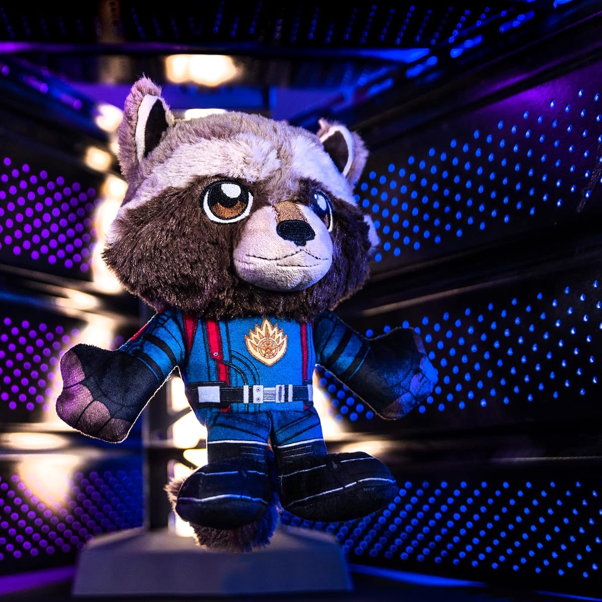 Bleacher Creatures Marvel Rocket Raccoon 8" Creature Sitting Plush Soft Chibi Inspired Toy