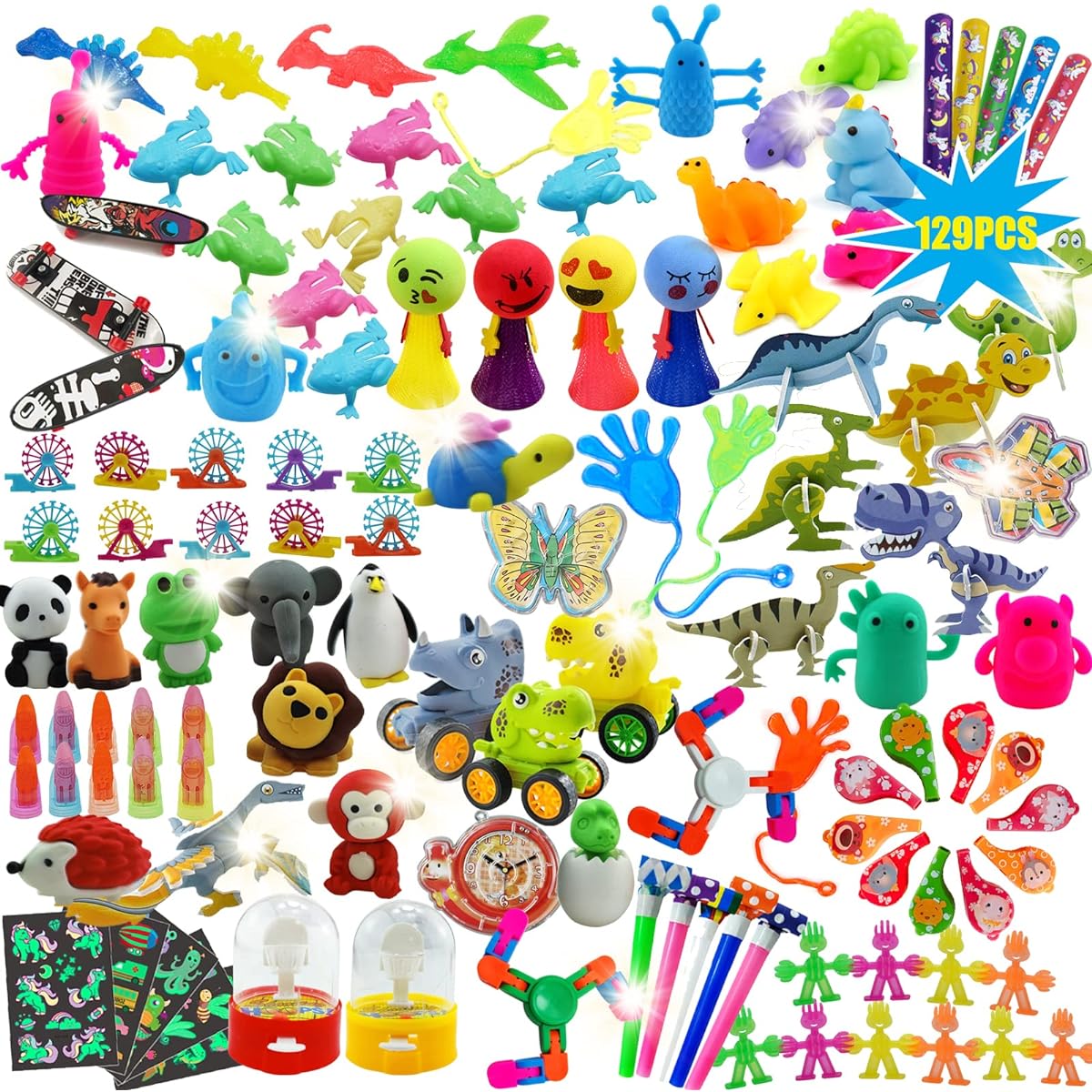 Party Favors for Kids 4-8 pcs Goodie Bag Stuffers Carnival Prize Box Treasure Chest Toys School Classroom Rewards Birthday Favors Kids Party Boys Girls 79 pcs