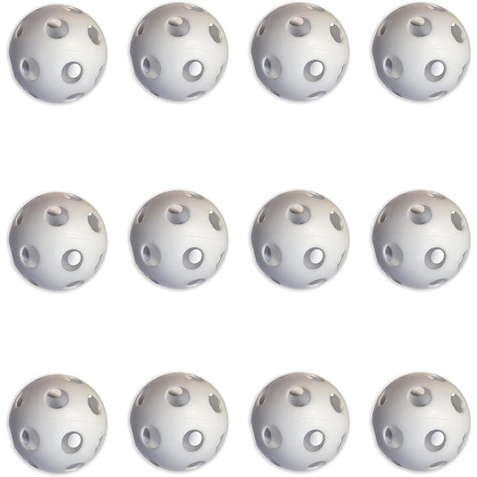 (White) - CSI Cannon Sports Plastic Softballs Pack of 12