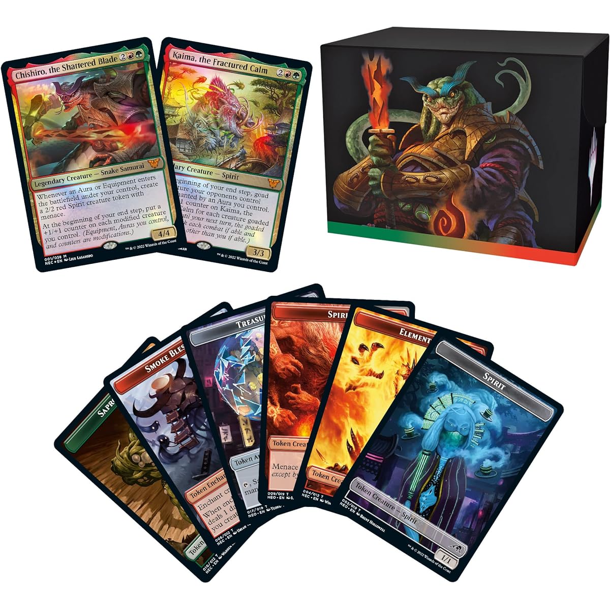 Magic the Gathering Kamikawa Neon Dynasty Commander Deck Upgrade Unleashed Minimal Package Version Recommended for ages 13 and up