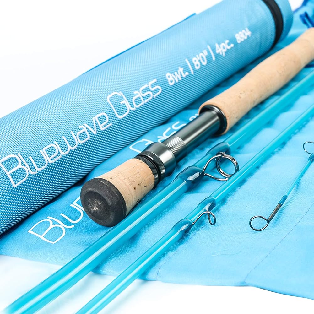 M MAXIMUMCATCH Maxcatch Fiberglass Fly Rod 3wt/4wt/5wt (Blue/Orange/Transparent/Purple)
