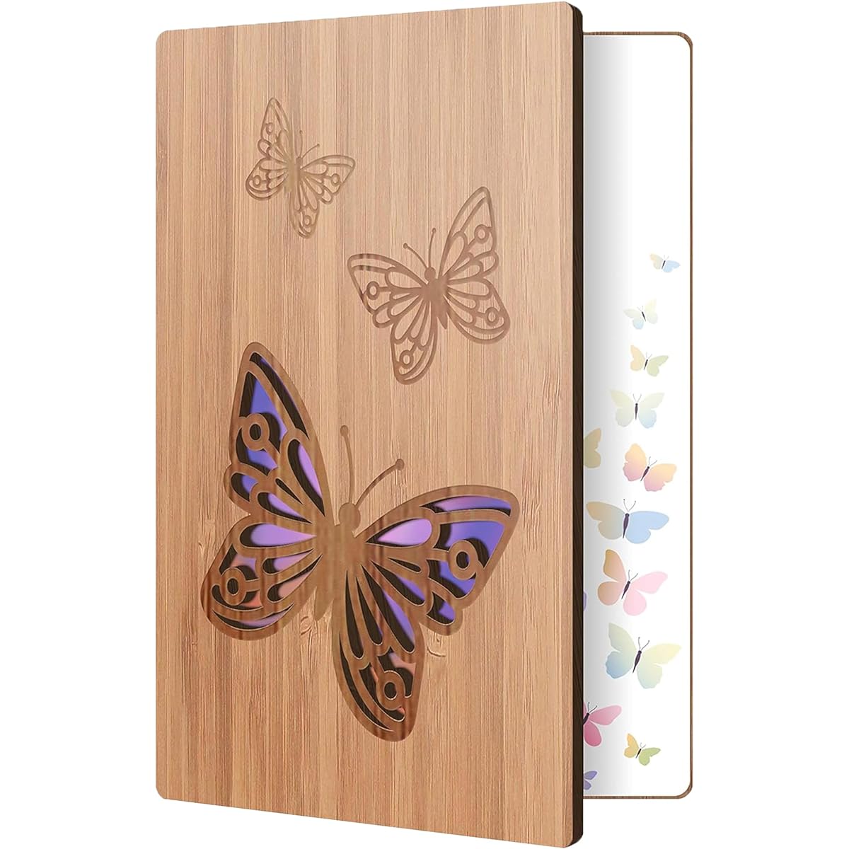 Butterfly Wood Greeting Card Design: Premium handmade wooden cards, perfect for thank you, anniversary, or as a gift.