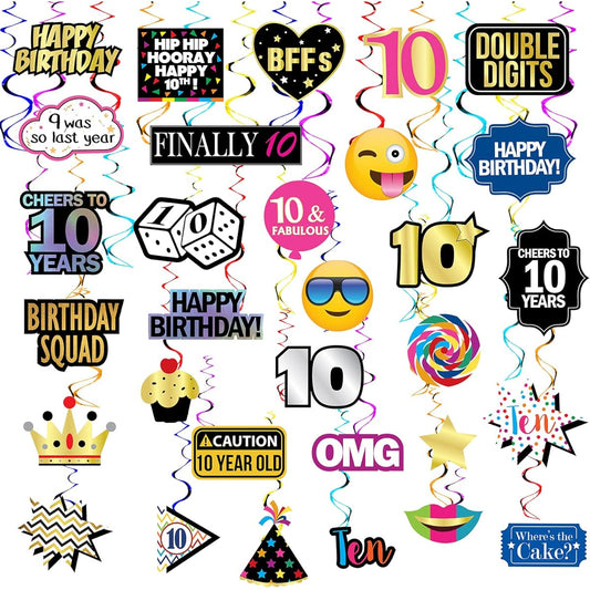 10th Bday Swirls