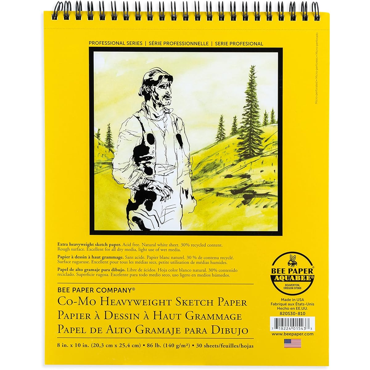 Bee Paper Co-Mo Sketch Pad, 8-Inch by 10-Inch by Bee Paper Company [Parallel Import]
