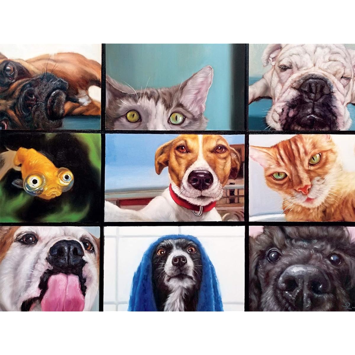 Buffalo Games - Pets Virtual Hangout - 750 Piece Jigsaw Puzzle