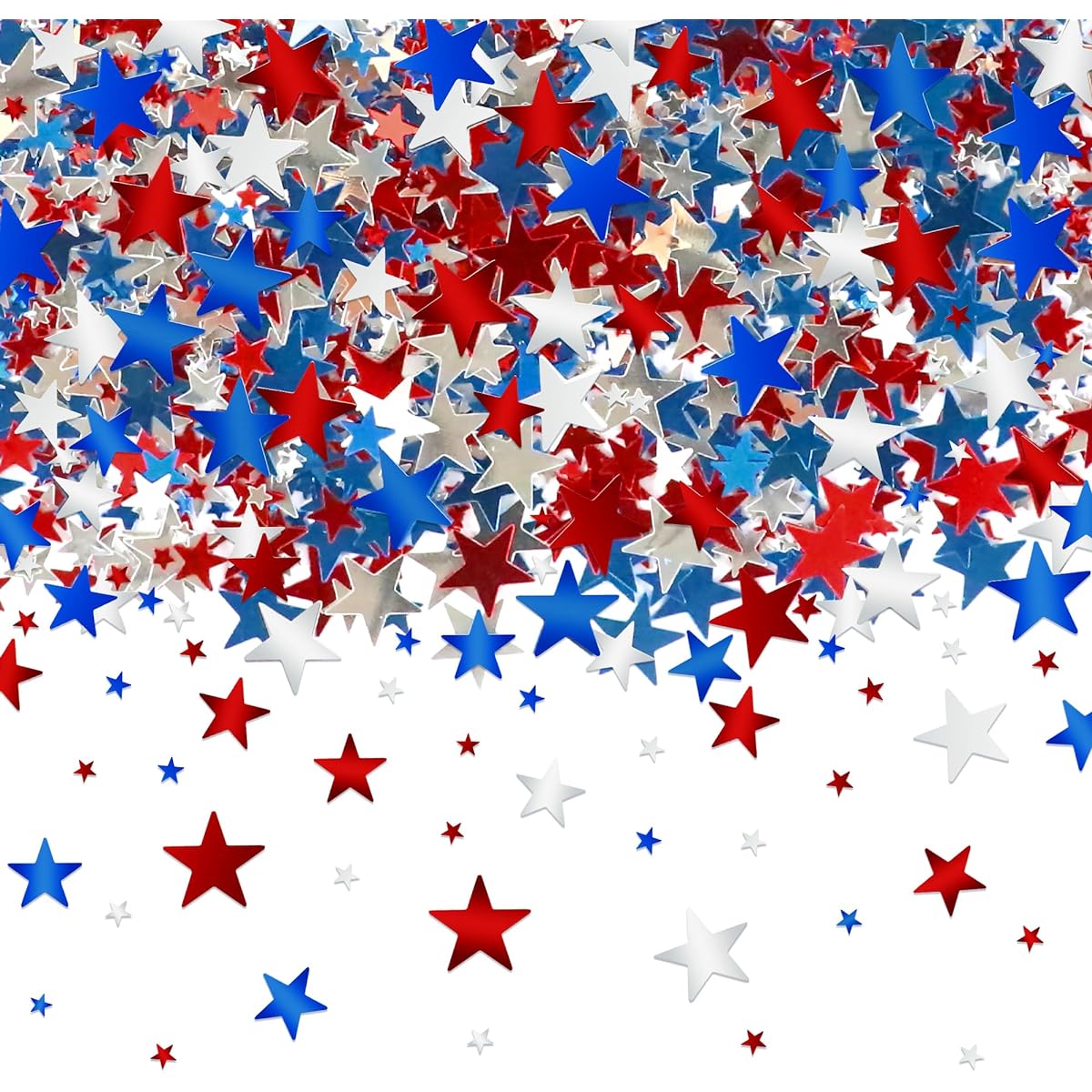4th of july stars confetti