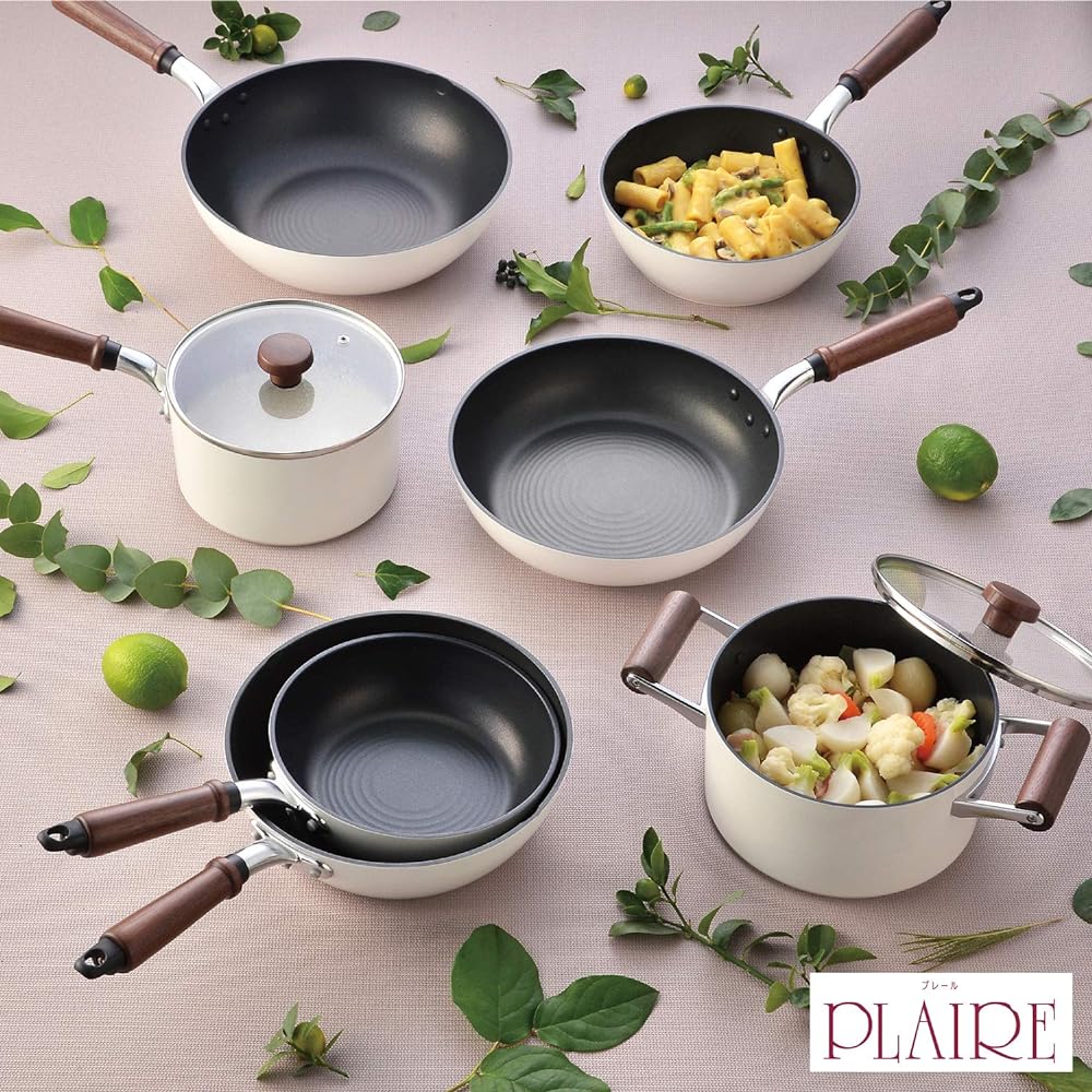 Hokuriku Aluminum Frying Pan 26cm [IH Compatible] Lightweight Plael Teflon Treated Made in Japan