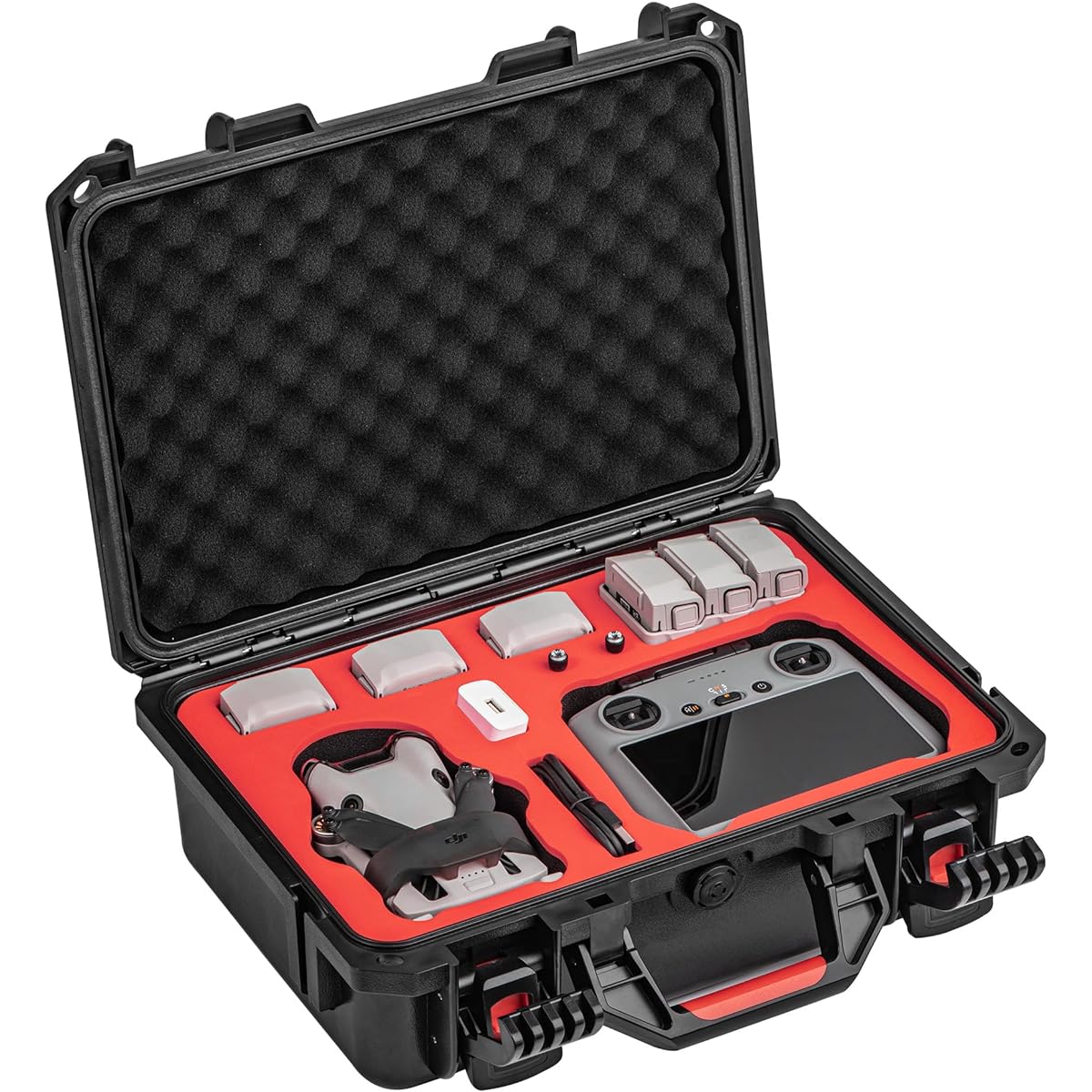 GAEKOL Mini 4 Pro Hard Case Waterproof Carrying Case Shockproof Case for DJI Mini 4 Pro/Mini 3 Pro/Mini 3 Fly More Combo DJI RC 2/RC-N2 Controller Drone Accessories