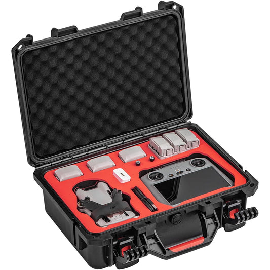GAEKOL Mini 4 Pro Hard Case Waterproof Carrying Case Shockproof Case for DJI Mini 4 Pro/Mini 3 Pro/Mini 3 Fly More Combo DJI RC 2/RC-N2 Controller Drone Accessories